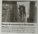 Simulacro de emergencias en la residencia Servisenior Santiago (25/03/2015)